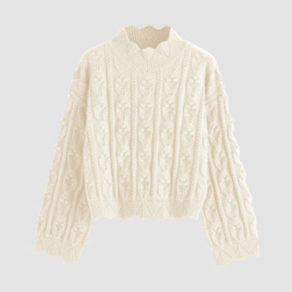 Cozy Cable Cream Sweater